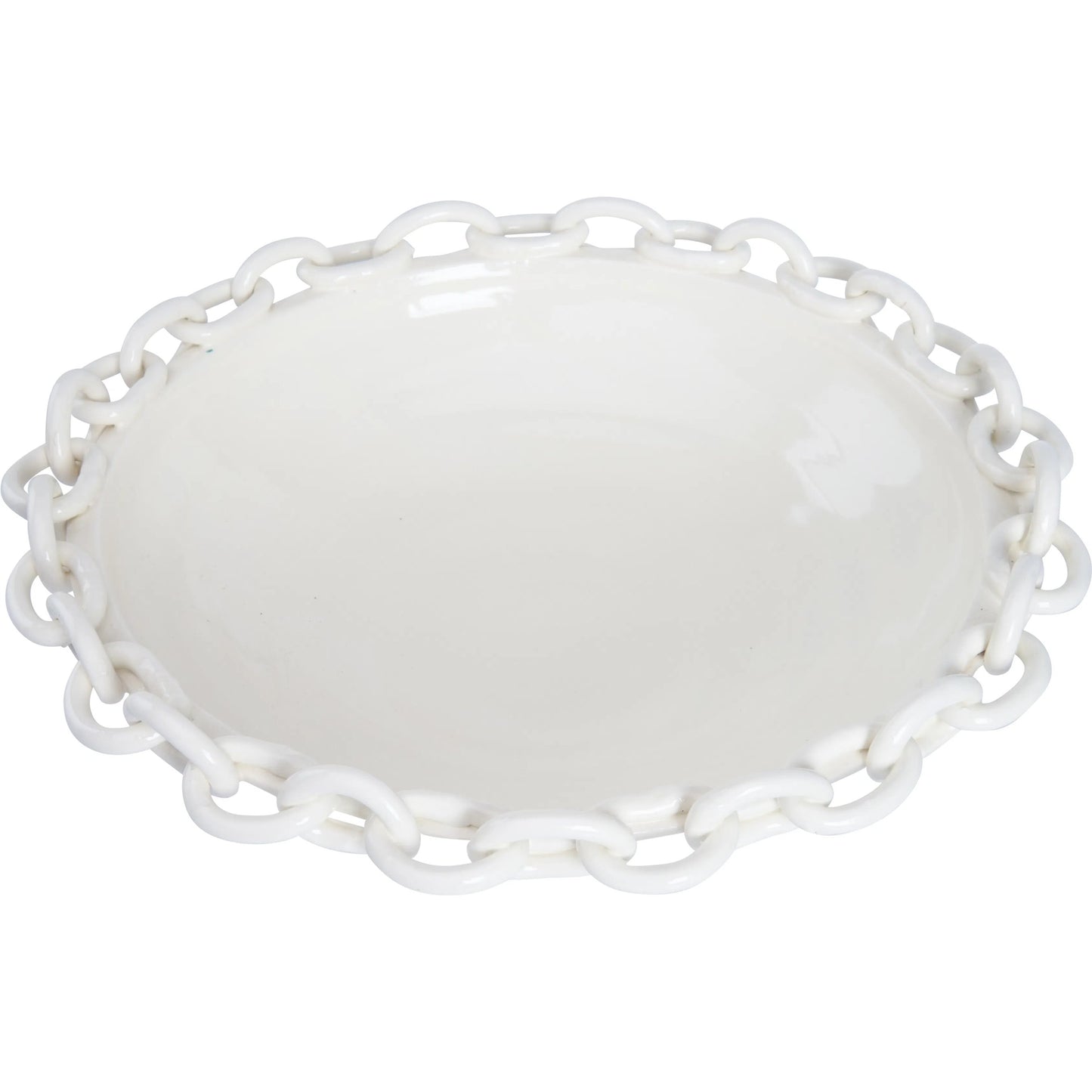 002 SI-2533808 | Additional Silo | Catena Bowl by Chelsea House in white, cream and white glaze. Made from unique in a unique style.