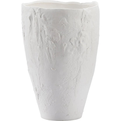 Fiorenzo Vase by Chelsea House in white, cream and matte white glaze. Made from unique in a unique style.