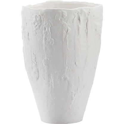 Fiorenzo Vase by Chelsea House in white, cream and matte white glaze. Made from unique in a unique style.