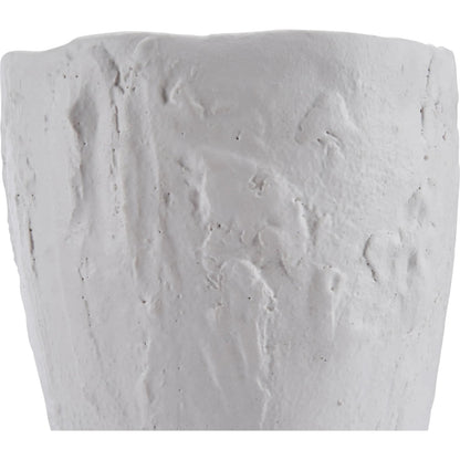 Fiorenzo Vase by Chelsea House in white, cream and matte white glaze. Made from unique in a unique style.