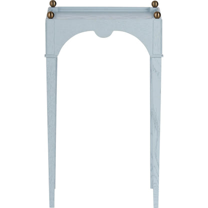 Kent Drinks Table by Chelsea House in blue, gold and pale blue, gold. Made from unique in a unique style.