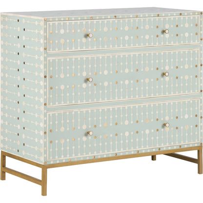 Knox Chest by Chelsea House in green, gold and green, gold, cream. Made from unique in a unique style.