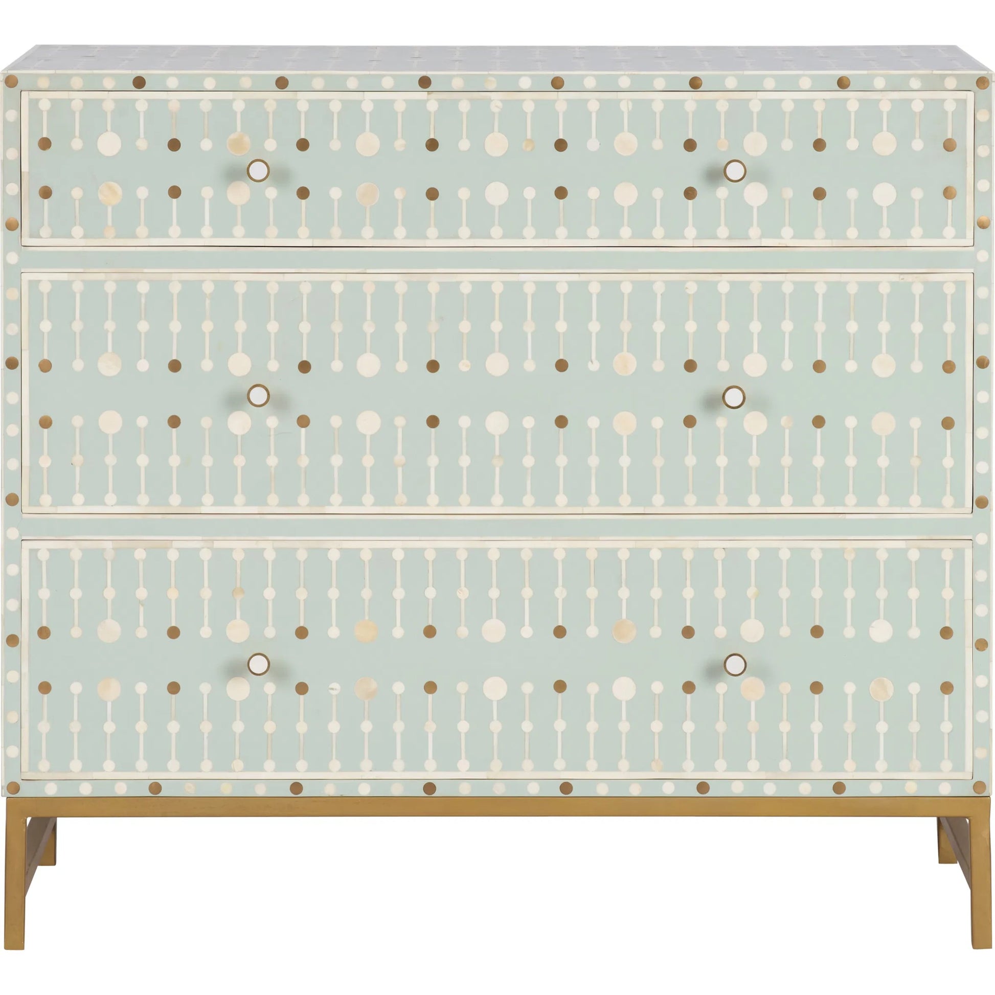 Knox Chest by Chelsea House in green, gold and green, gold, cream. Made from unique in a unique style.