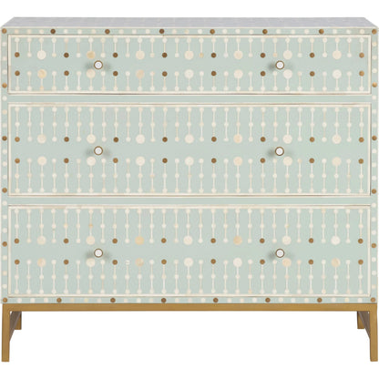 Knox Chest by Chelsea House in green, gold and green, gold, cream. Made from unique in a unique style.