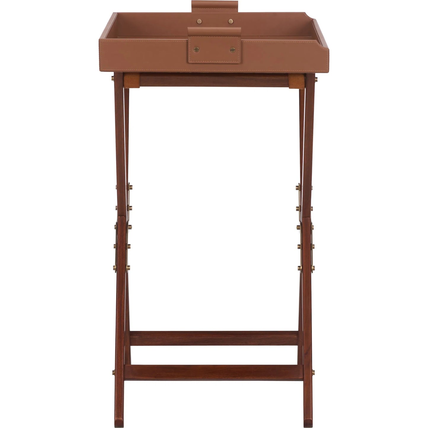 003 SI-2533923 | Additional Silo | Roland Butler's Tray and Stand by Chelsea House in brown, gold and brown, antique brass. Made from unique in a unique style.