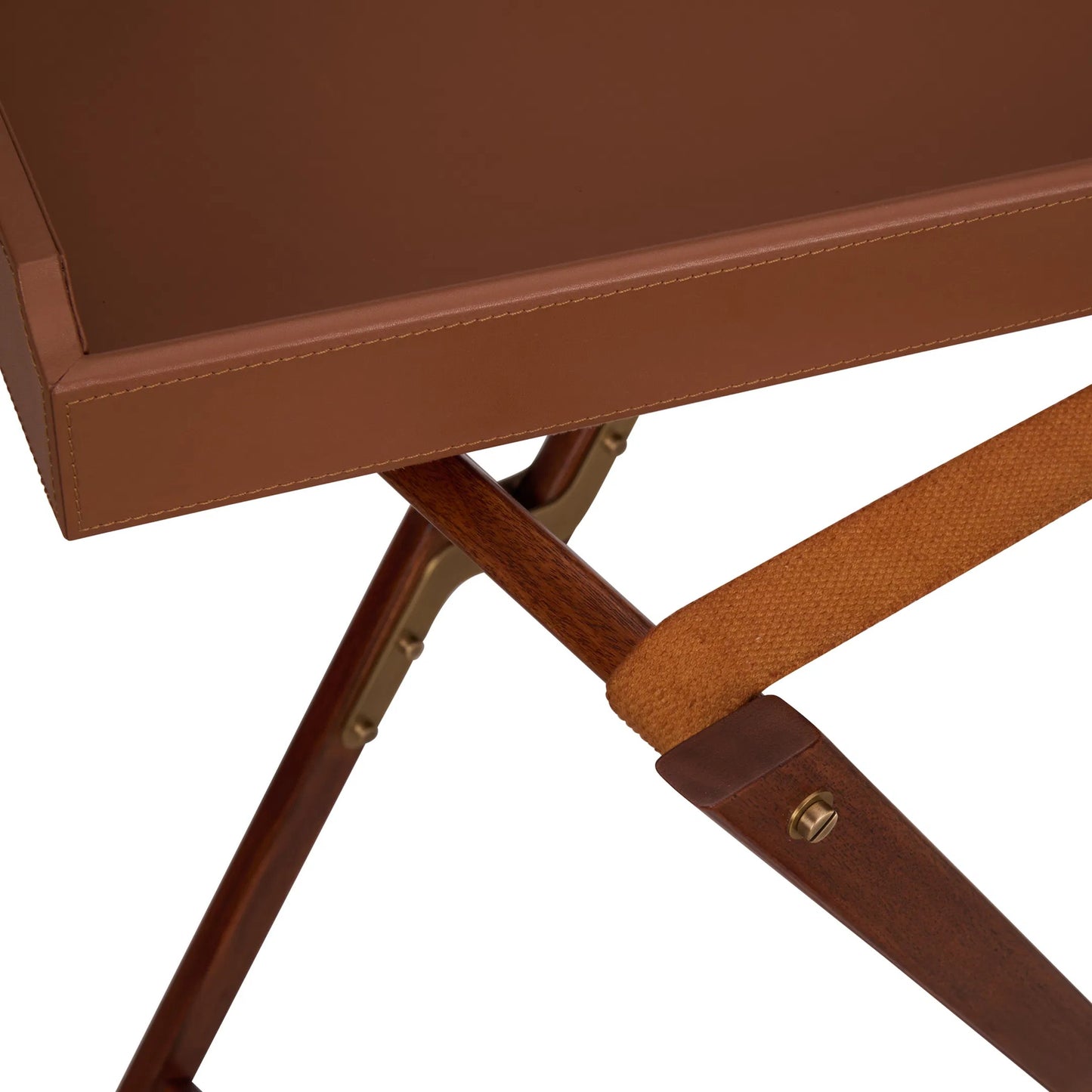 006 SI-2533923 | Additional Silo | Roland Butler's Tray and Stand by Chelsea House in brown, gold and brown, antique brass. Made from unique in a unique style.