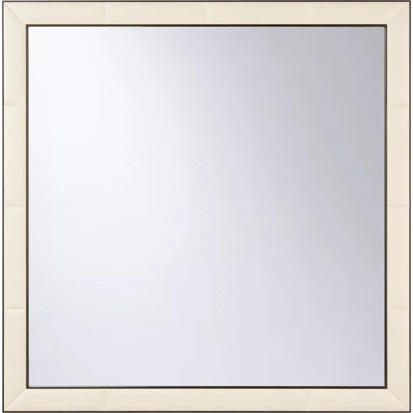 001 SI-2533869 | Primary Silo | Luca Mirror by Chelsea House in white, cream, brown and dark walnut, white, clear, plain. Made from unique in a unique style.