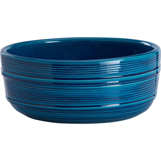 Increspatura Bowl by Chelsea House in blue and blue glaze. Made from unique in a unique style.