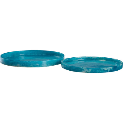 Vista Blue Tray (Set of 2) by Chelsea House in blue and blue. Made from unique in a unique style.