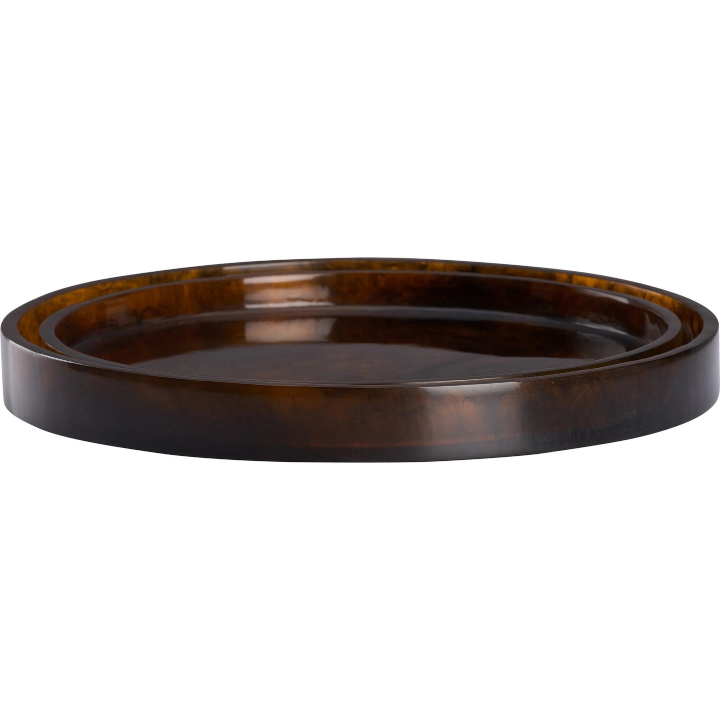 001 SI-2533973 | Primary Silo | Vista Tortoise Tray (Set of 2) by Chelsea House in black, brown and tortoise. Made from unique in a unique style.