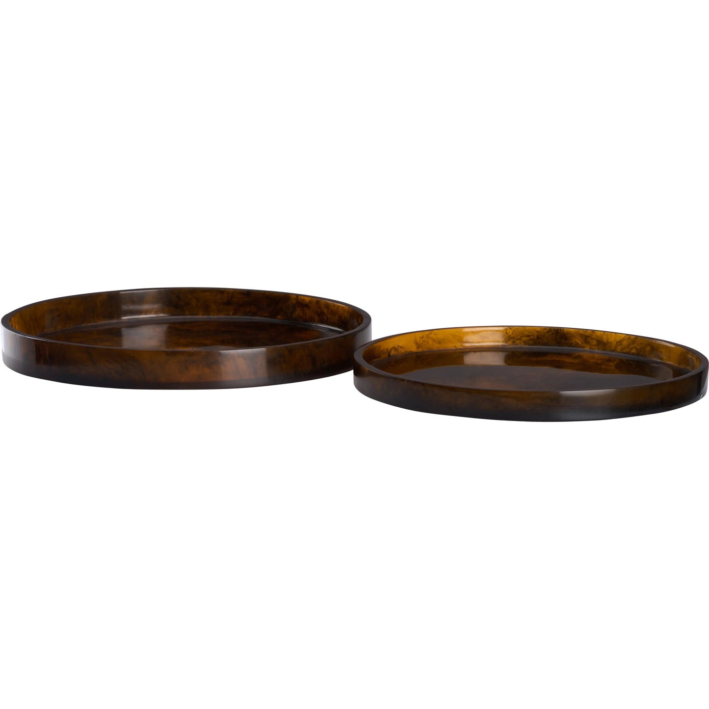 002 SI-2533973 | Additional Silo | Vista Tortoise Tray (Set of 2) by Chelsea House in black, brown and tortoise. Made from unique in a unique style.