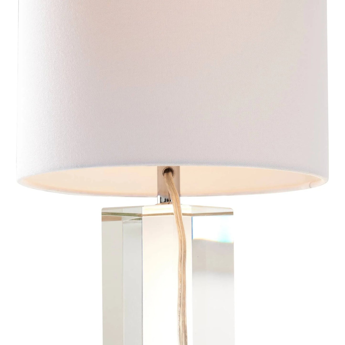 004 SI-2533785 | Closeup | Antonia Petite Crystal Lamp by Chelsea House in clear and clear, polished nickel. Made from unique in a unique style.