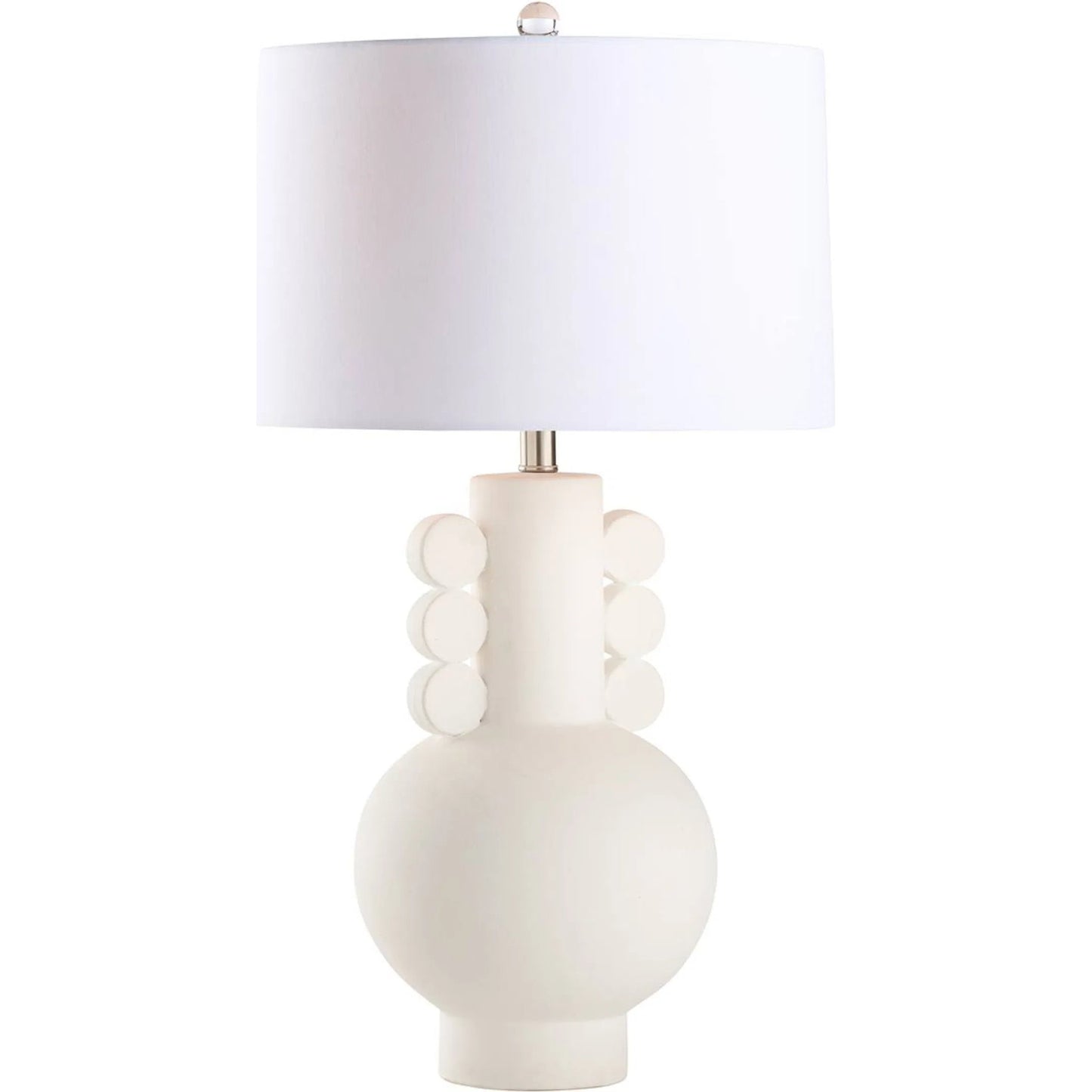 000 SI-2533782 | Primary Silo | Allegra Table Lamp by Chelsea House in white, cream and matte white glaze. Made from unique in a unique style.
