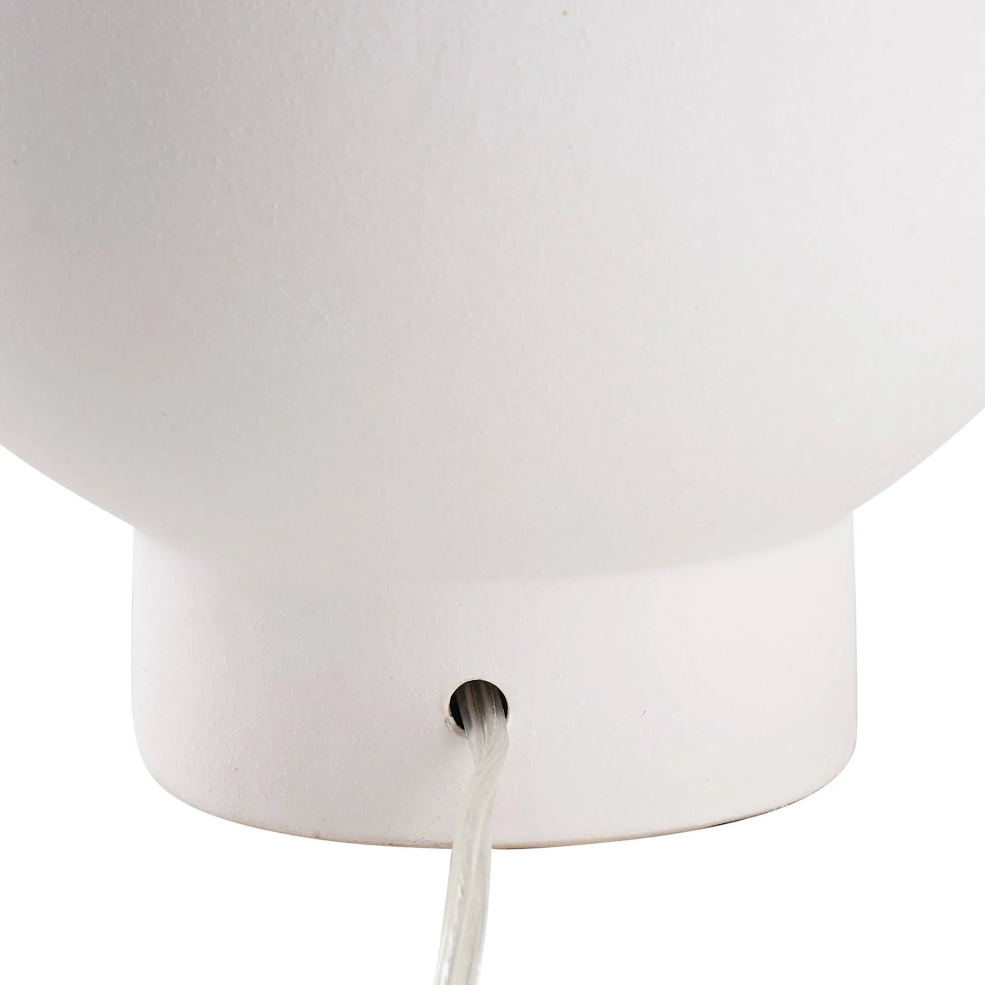 Allegra Table Lamp by Chelsea House in white, cream and matte white glaze. Made from unique in a unique style.