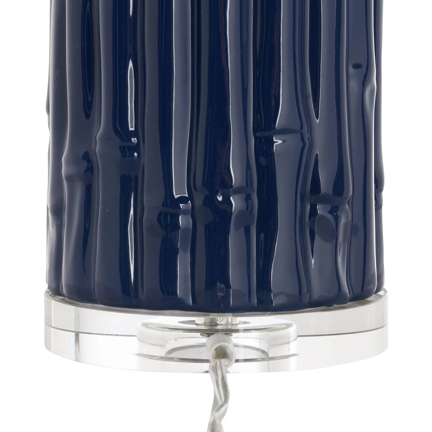 003 SI-2533793 | Closeup | Bailey Table Lamp by Chelsea House in blue and blue glaze, clear. Made from unique in a unique style.