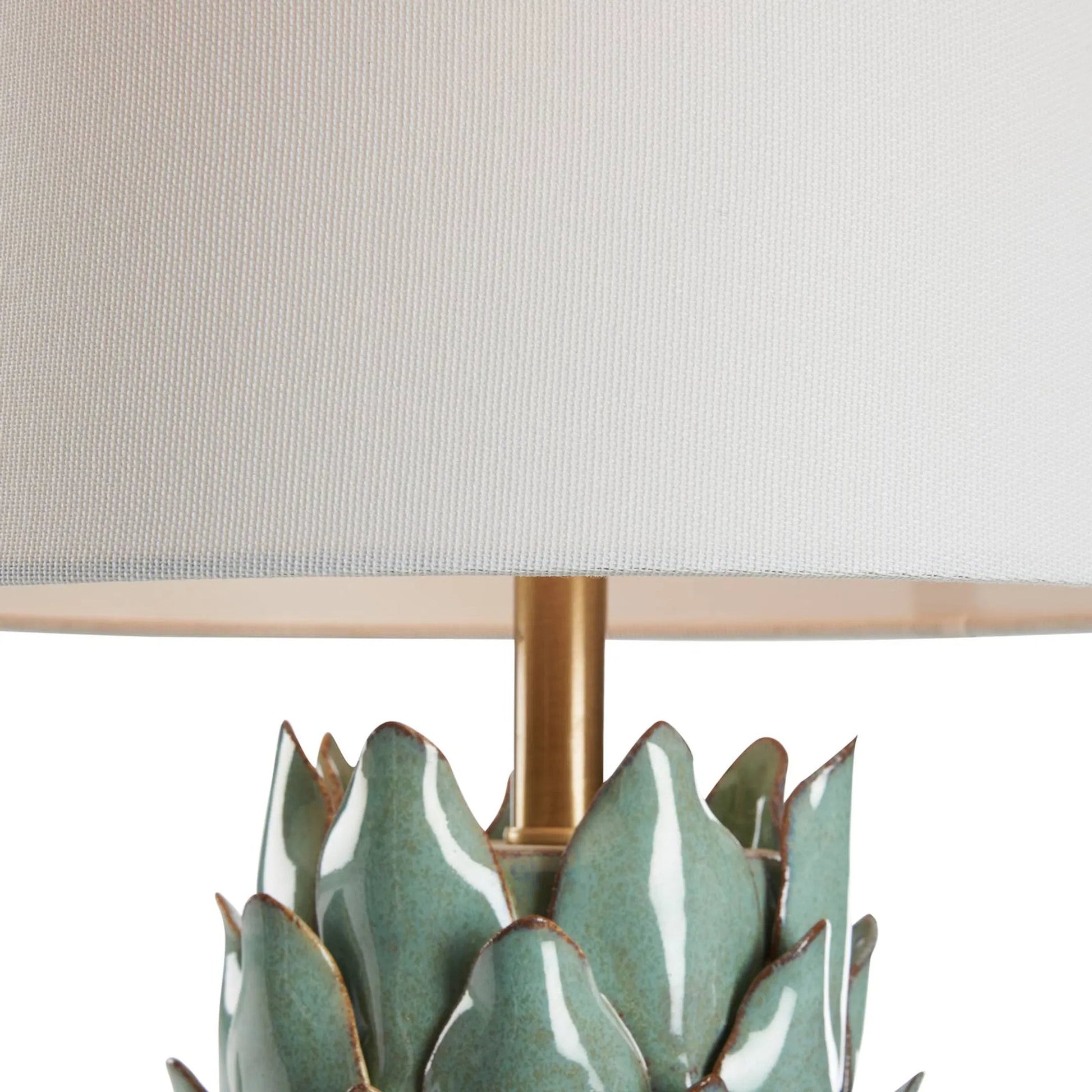 Issey Table Lamp by Chelsea House in green and celedon glaze, clear. Made from unique in a unique style.