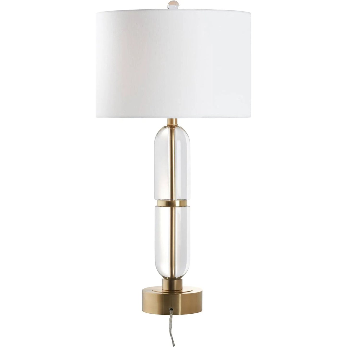 002 SI-2533839 | Additional Silo | Flynn Table Lamp by Chelsea House in gold and clear, brushed brass. Made from unique in a unique style.