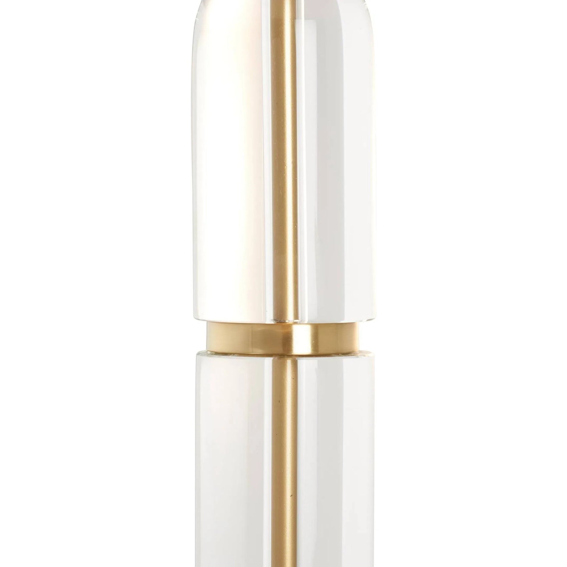 Flynn Table Lamp by Chelsea House in gold and clear, brushed brass. Made from unique in a unique style.