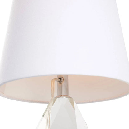 Collette Table Lamp by Chelsea House in clear and clear, polished nickel. Made from unique in a unique style.