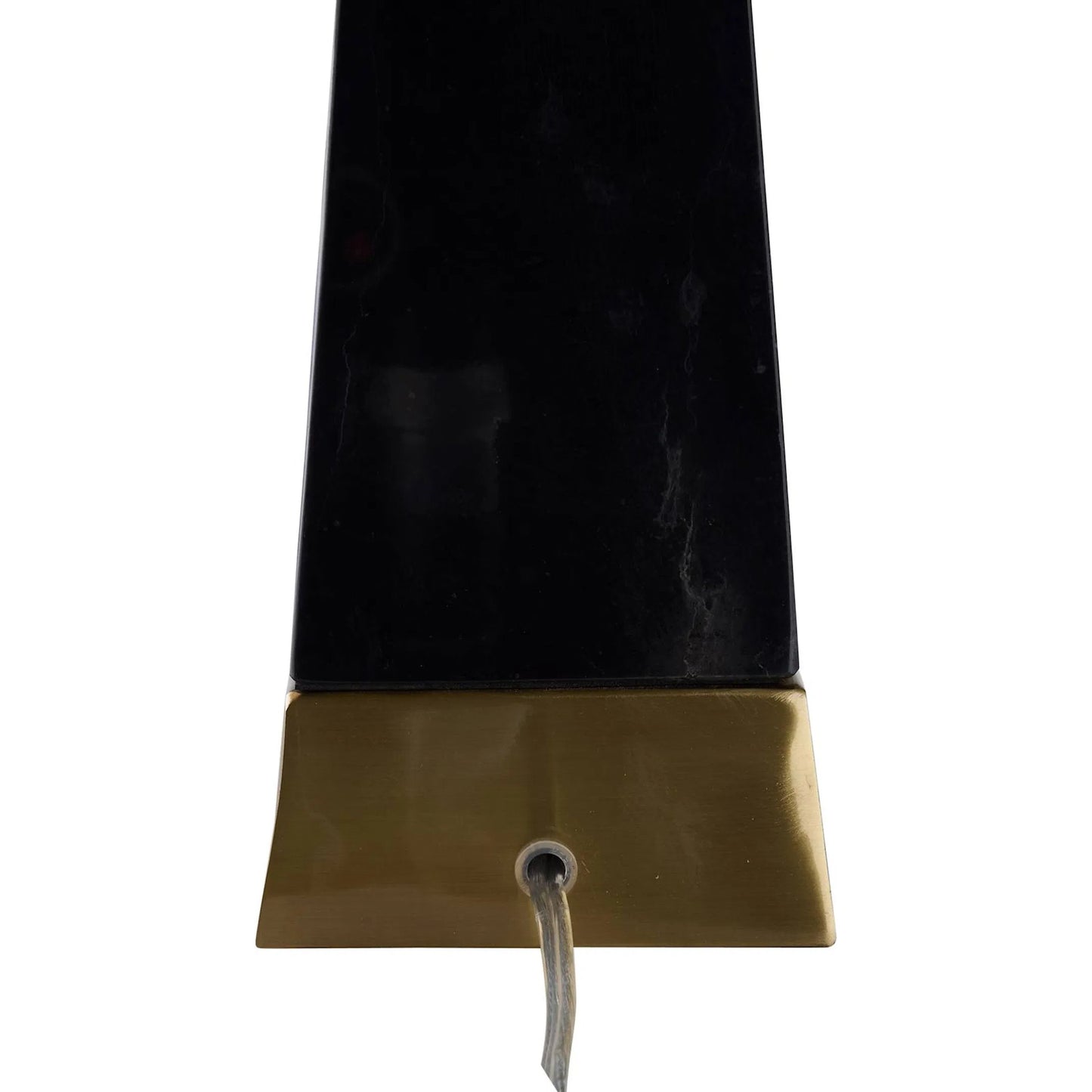 003 SI-2533891 | Closeup | Oscar Table Lamp by Chelsea House in black, gold and natural black, antique brass. Made from unique in a unique style.