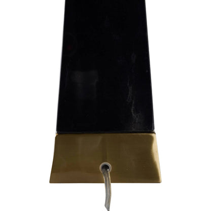 Oscar Table Lamp by Chelsea House in black, gold and natural black, antique brass. Made from unique in a unique style.