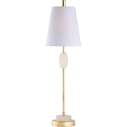 Glenda Table Lamp by Chelsea House in white, cream, gold and natural white, gold leaf. Made from unique in a unique style.