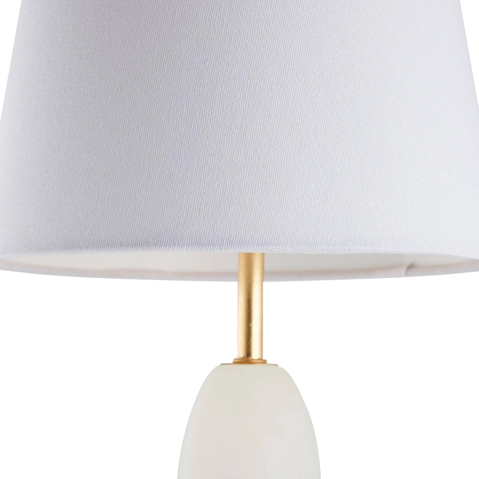 Glenda Table Lamp by Chelsea House in white, cream, gold and natural white, gold leaf. Made from unique in a unique style.