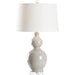 Murano Ceramic Lamp by Chelsea House in white, cream. Made from unique in a unique style.