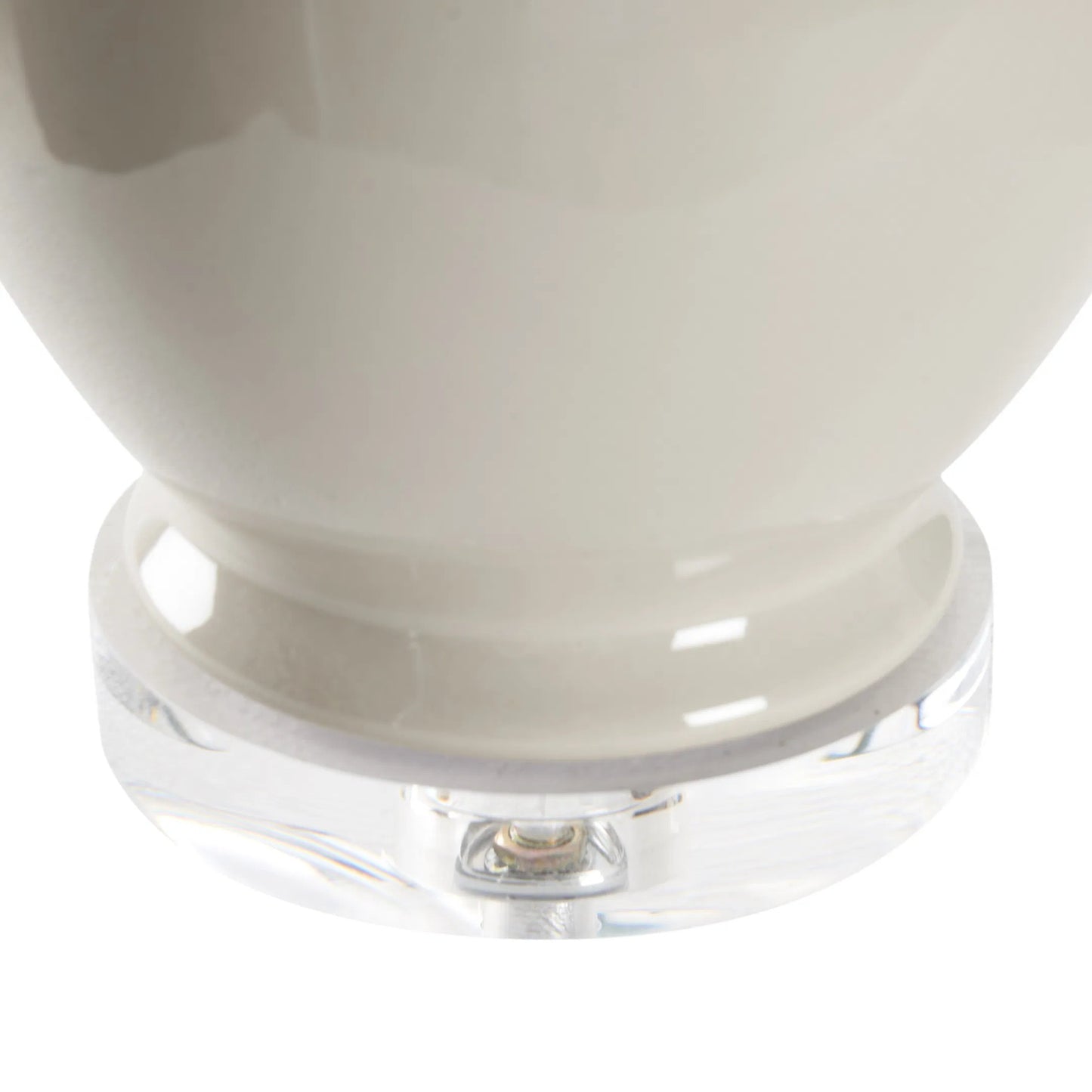 003 SI-2533880 | Closeup | Murano Ceramic Lamp by Chelsea House in white, cream. Made from unique in a unique style.
