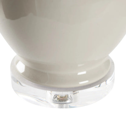 Murano Ceramic Lamp by Chelsea House in white, cream. Made from unique in a unique style.