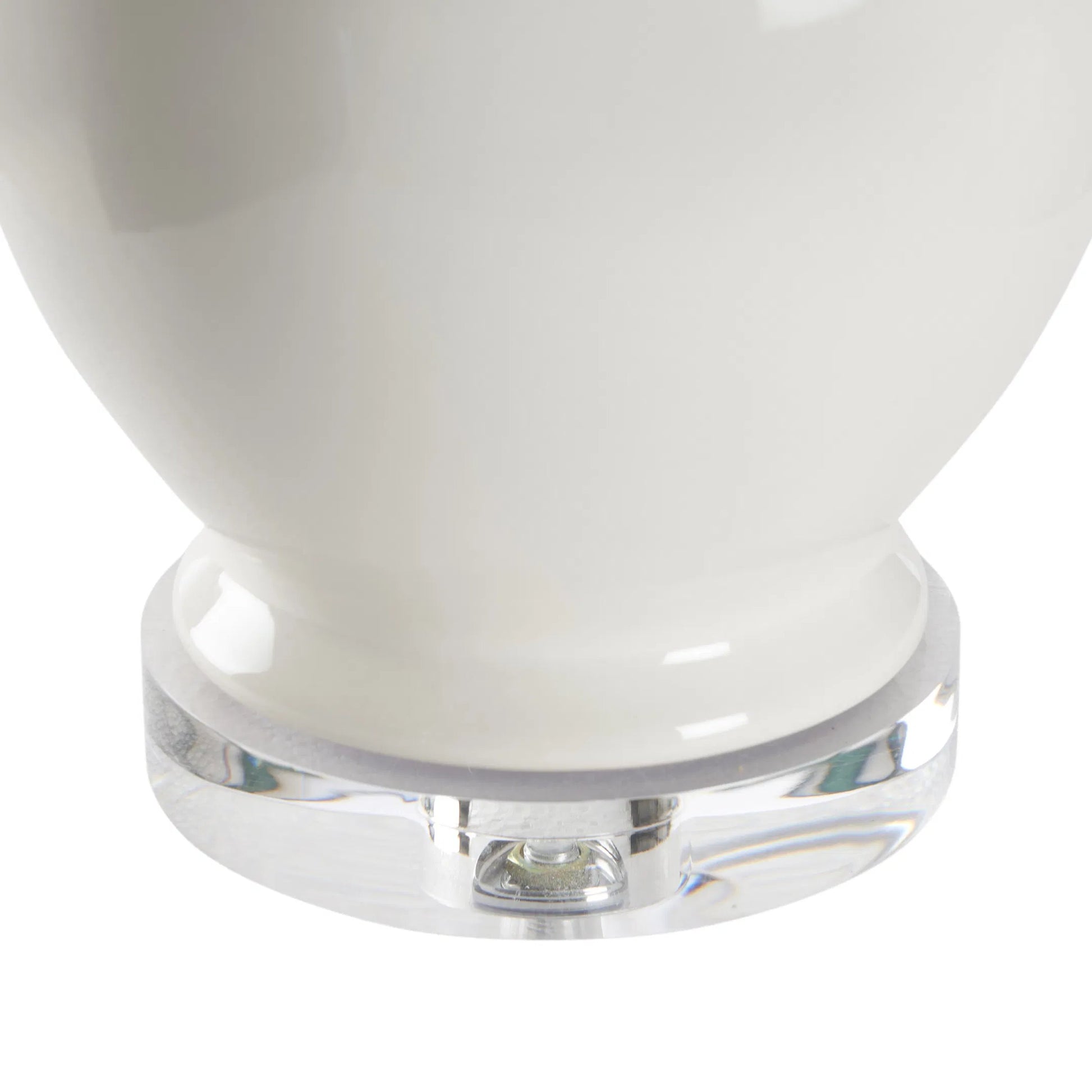 Murano Ceramic Lamp by Chelsea House in white, cream. Made from unique in a unique style.