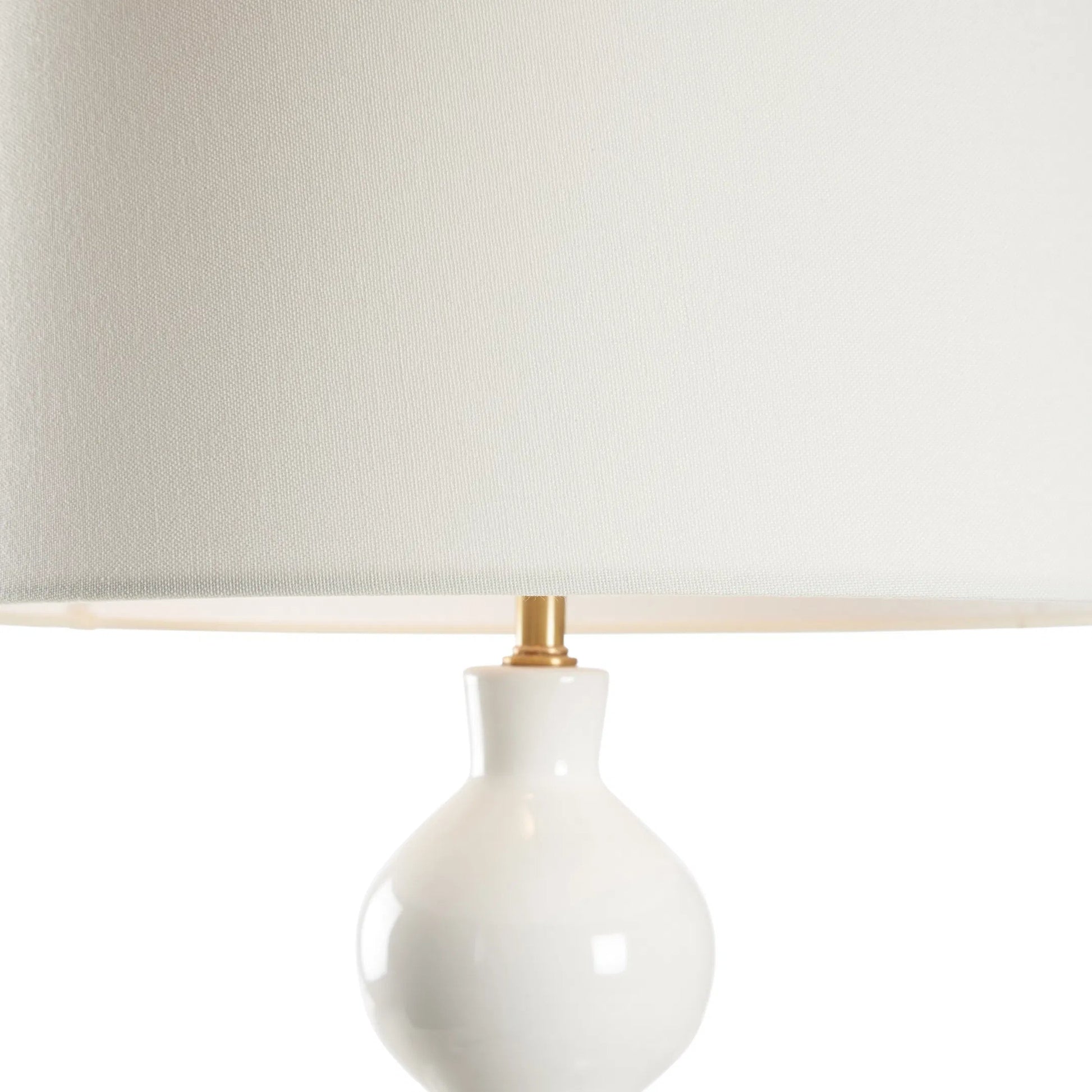 Murano Ceramic Lamp by Chelsea House in white, cream. Made from unique in a unique style.