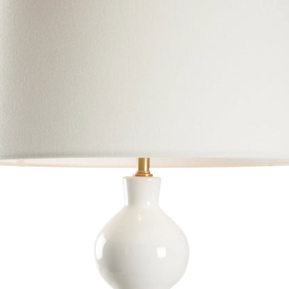 Murano Ceramic Lamp by Chelsea House in white, cream. Made from unique in a unique style.