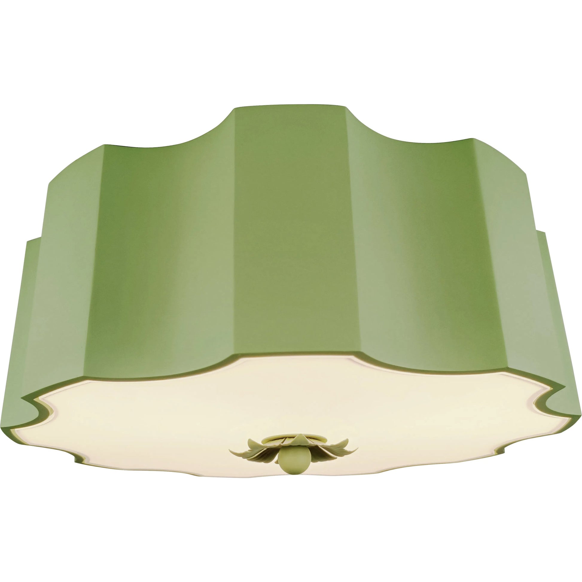 Fancy Wiggly Flushmount by Chelsea House in green, white, cream. Made from steel, glass in a eclectic & global style.