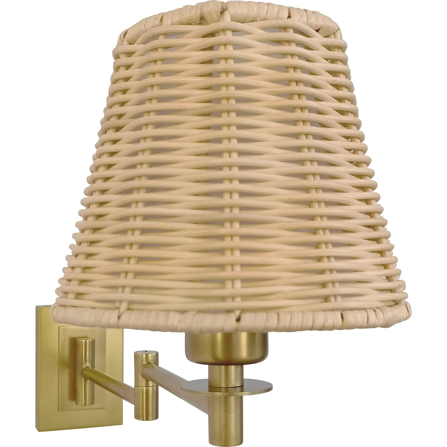 006 SI-2453025 | Additional Silo | Uptown Sconce by Chelsea House in gold, brown. Made from steel, brass, rattan in a rustic style.