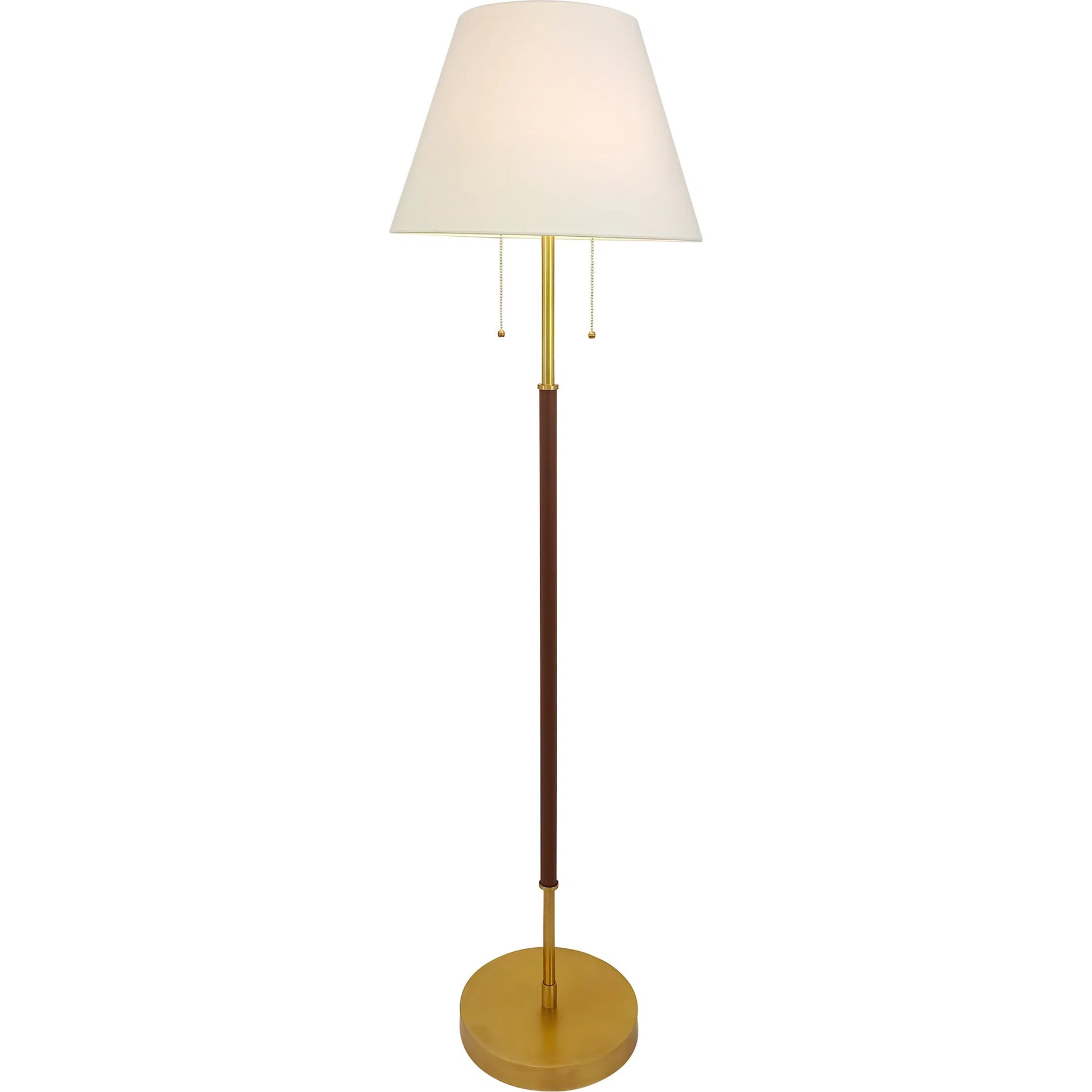 Skinny Mini Floor Lamp by Chelsea House in gold, brown and antique brass, brown. Made from unique in a unique style.