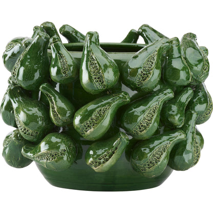 Fig Bowl by Chelsea House in green and green glaze. Made from unique in a unique style.