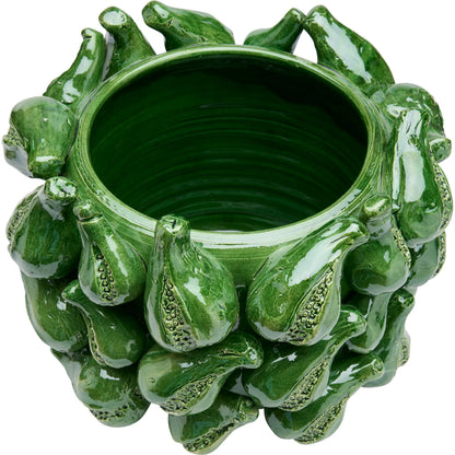 Fig Bowl by Chelsea House in green and green glaze. Made from unique in a unique style.