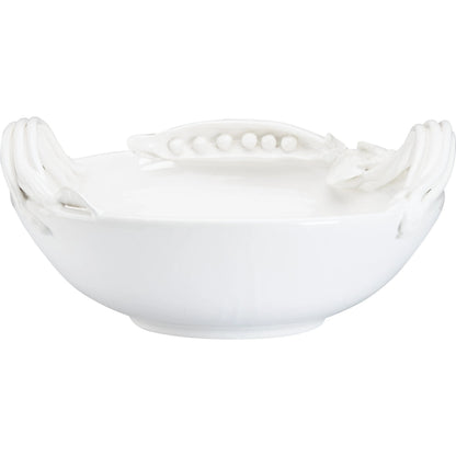 Pisello Bowl by Chelsea House in white, cream and white glaze. Made from unique in a unique style.