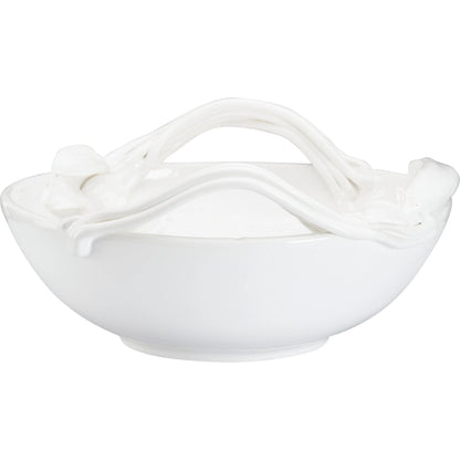 Pisello Bowl by Chelsea House in white, cream and white glaze. Made from unique in a unique style.