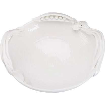 Pisello Bowl by Chelsea House in white, cream and white glaze. Made from unique in a unique style.