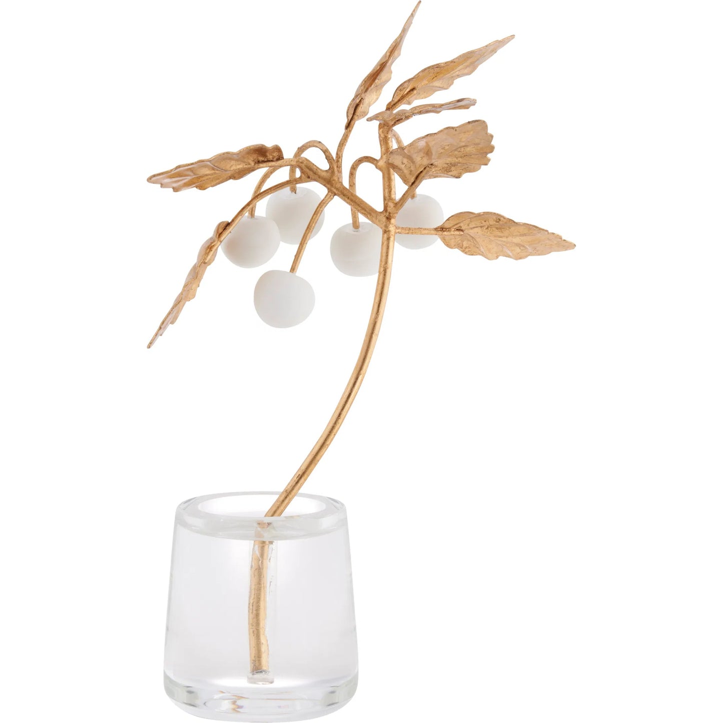 003 SI-2533810 | Additional Silo | Cherry Blossom on Stand by Chelsea House in white, cream, gold and matte white, gold leaf, clear. Made from unique in a unique style.