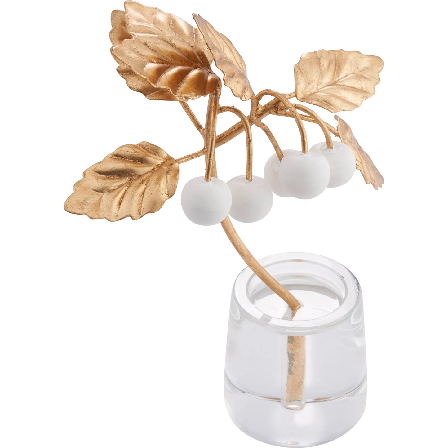 005 SI-2533810 | Additional Silo | Cherry Blossom on Stand by Chelsea House in white, cream, gold and matte white, gold leaf, clear. Made from unique in a unique style.