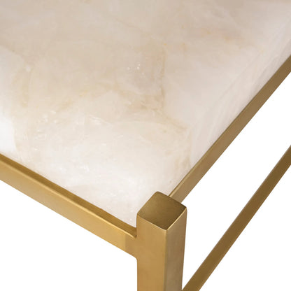 Elie Console by Chelsea House in white, cream, gold and natural white, antique brass. Made from unique in a unique style.
