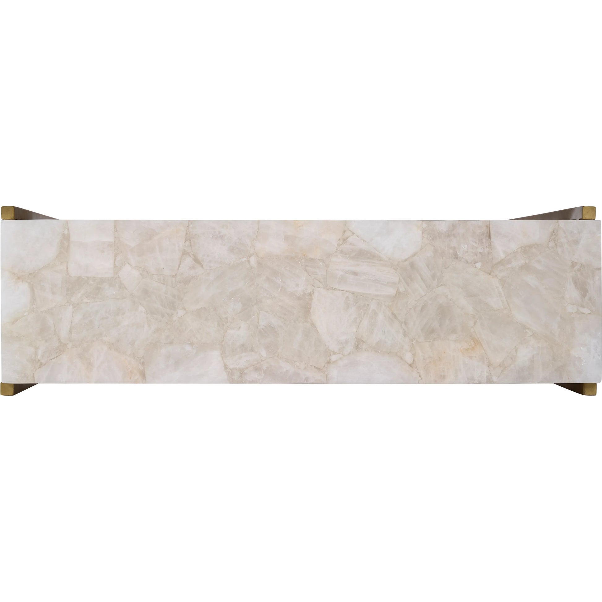 Elie Console by Chelsea House in white, cream, gold and natural white, antique brass. Made from unique in a unique style.