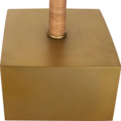Palm Tree Floor Lamp by Chelsea House in brown, gold and natural, antique brass. Made from unique in a unique style.