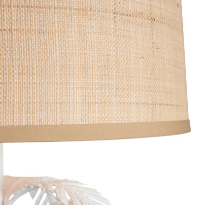Palm Table Lamp by Chelsea House in white, cream and white. Made from unique in a unique style.