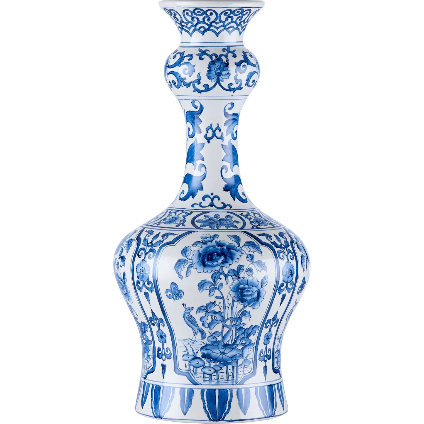 001 SI-2533821 | Additional Silo | Dutch Delft Vase by Chelsea House in white, cream, blue and blue, white glaze. Made from unique in a unique style.