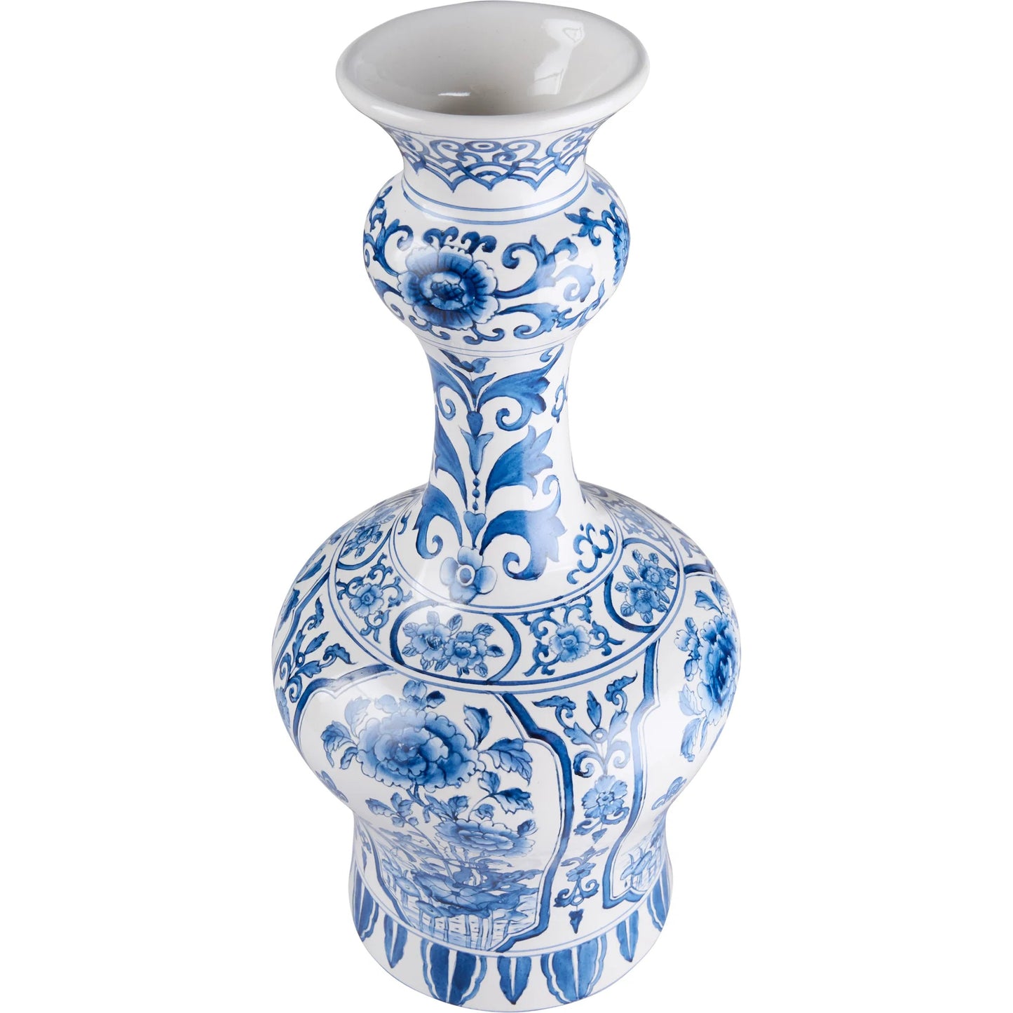 002 SI-2533821 | Additional Silo | Dutch Delft Vase by Chelsea House in white, cream, blue and blue, white glaze. Made from unique in a unique style.