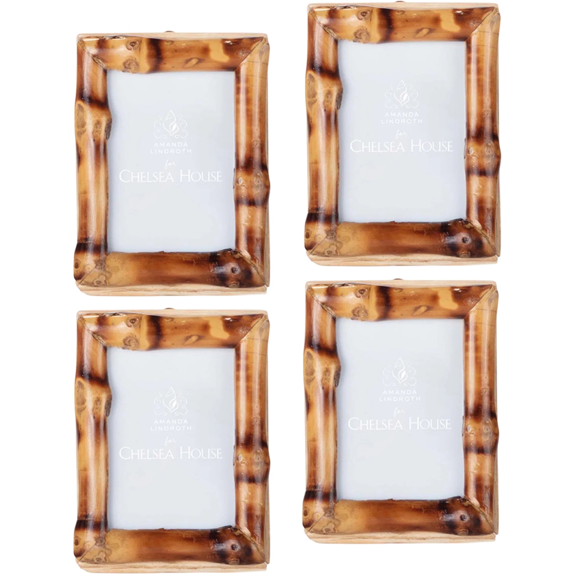 Knot Bamboo Frame by Chelsea House in brown. Made from bamboo in a modern style.